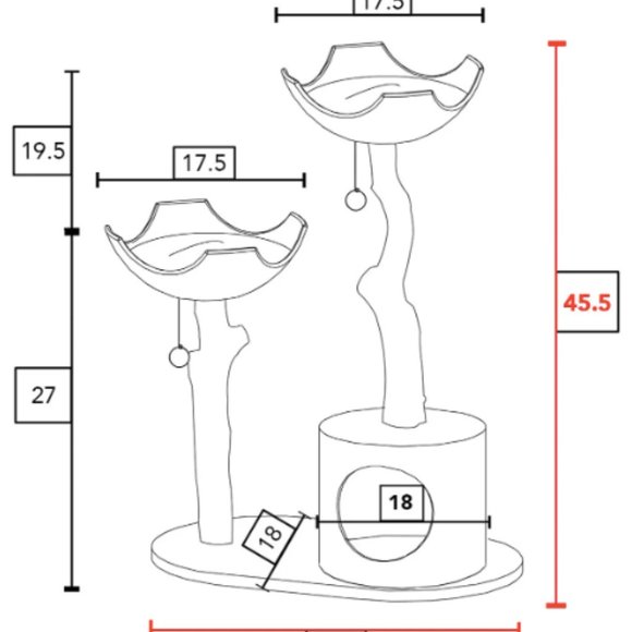 Custom Real Wood Cat Tree - Picture 10 of 10
